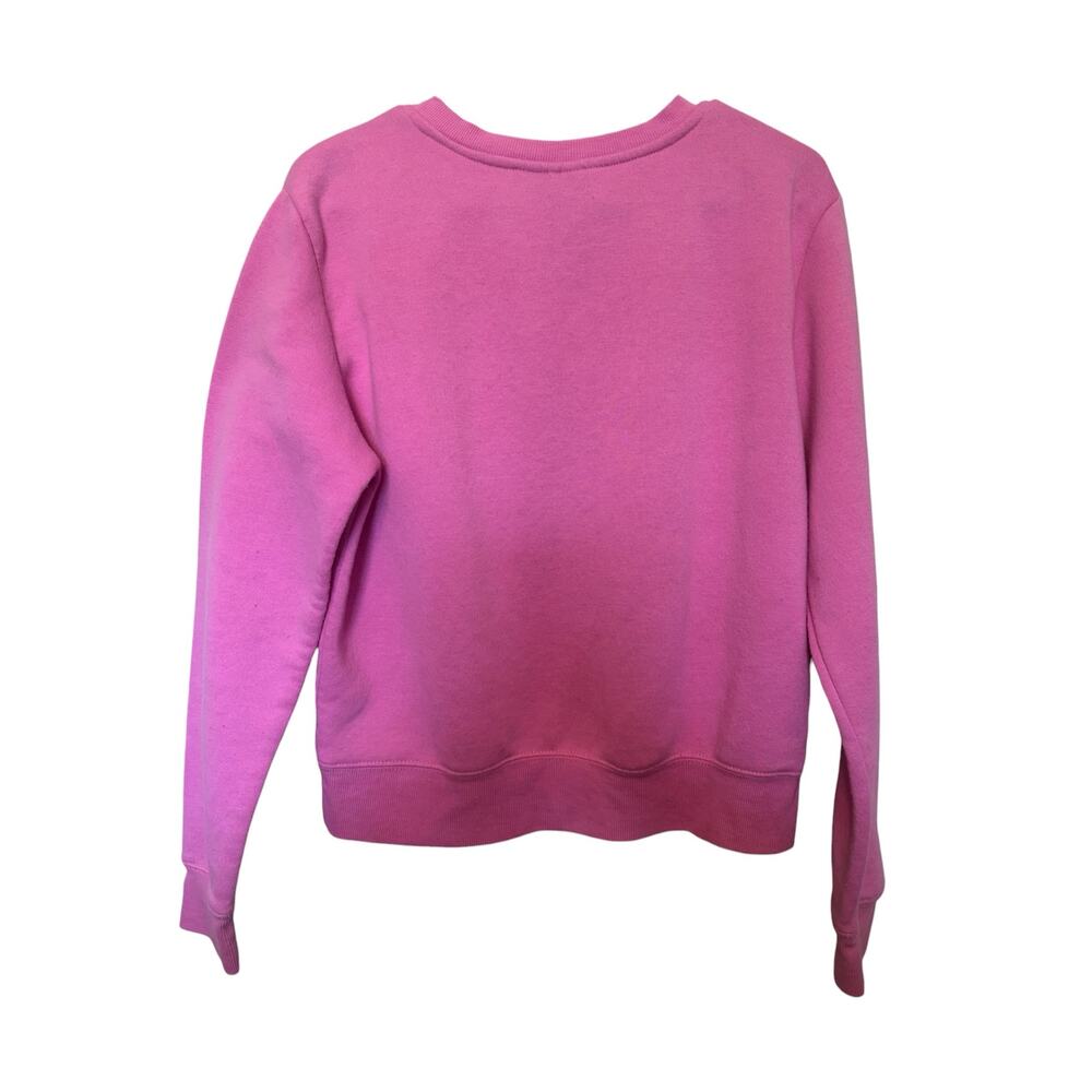 Barbie Pink Christmas Graphic Cropped Sweatshirt | Tag L Holiday Crewneck - Picture 6 of 6